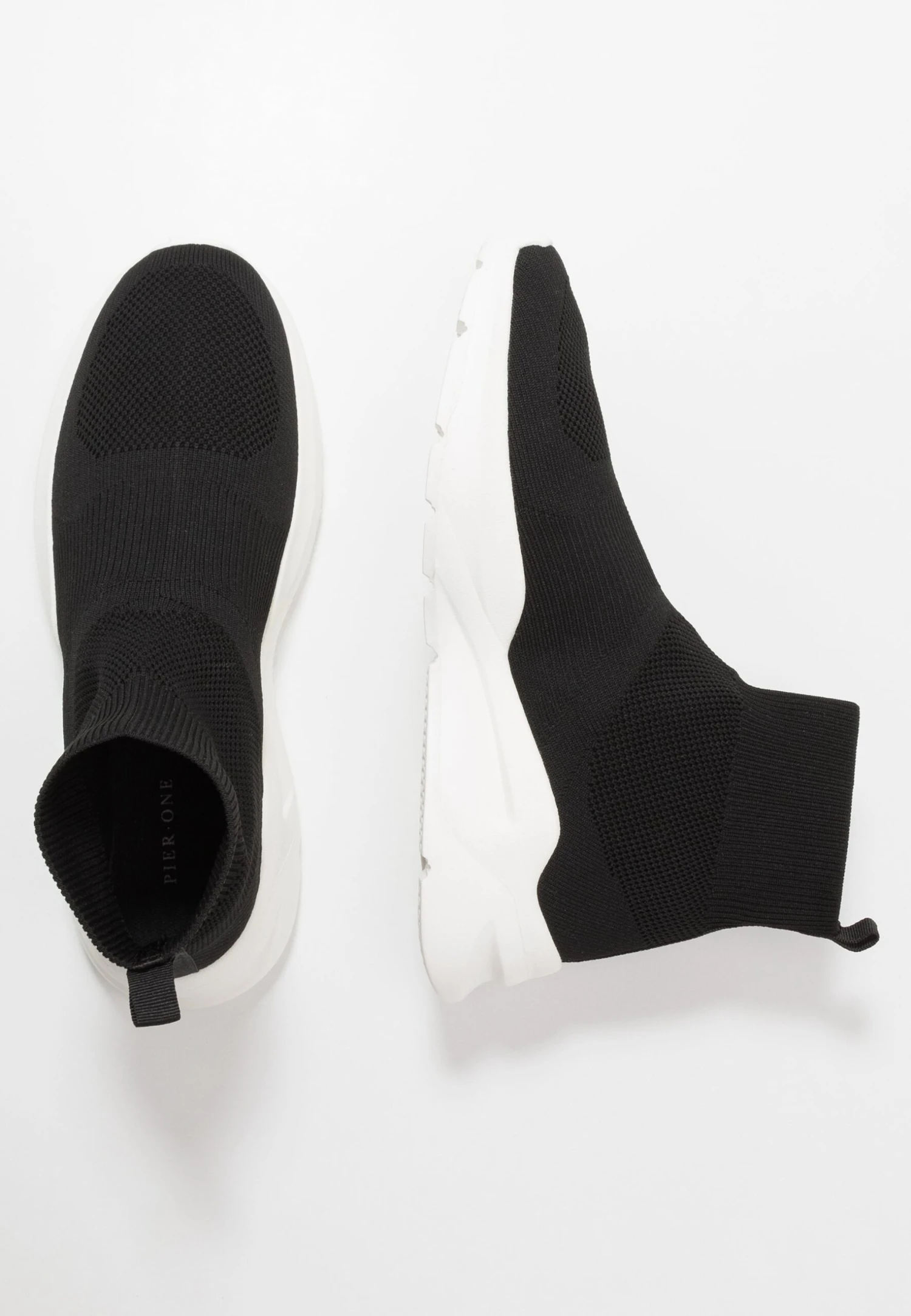 Pier One Sneakers Hoog - Black/White 2 Pier One Sneakers Hoog - Black/White - Afbeelding 2