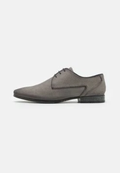 Pier One Leather - Veterschoenen - Dark Grey
