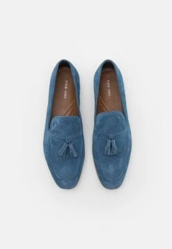 Pier One Leather - Instappers - Blue -Schoenen Promotie 88169eccd947430599894098376803be
