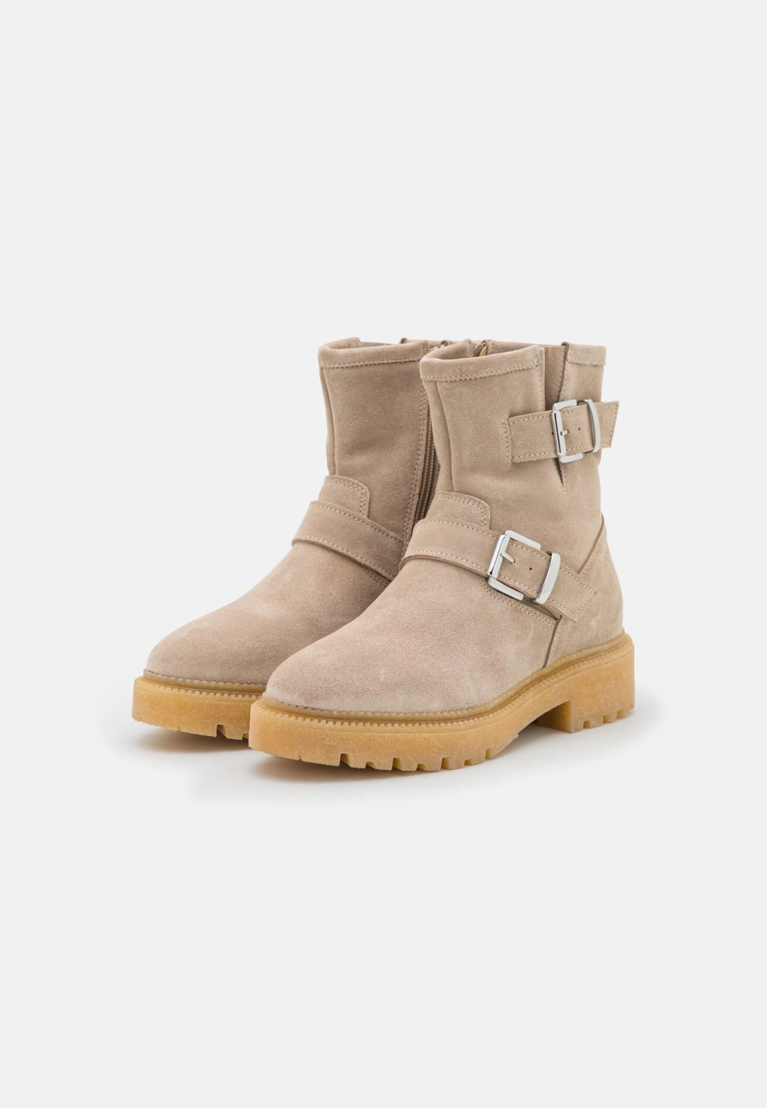 Pier One Leather - Cowboy-/Bikerlaarsjes - Beige 3 Pier One Leather - Cowboy-/Bikerlaarsjes - Beige - Afbeelding 3