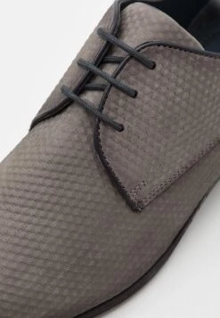 Pier One Leather - Veterschoenen - Dark Grey -Schoenen Promotie e0f1574267c74dc1b5d53d5cfef035ae